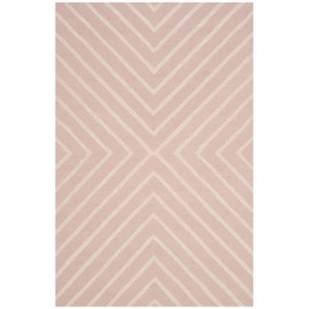 SAFAVIEH Kids Hand Tufted Rectangle RugPink & Ivory 4 x 6 ft. SFK920P-4